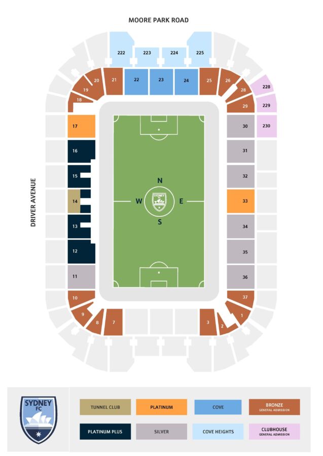 Allianz Stadium Seating Map