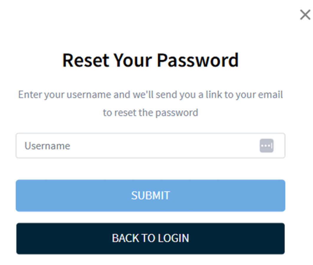 Reset password MBER